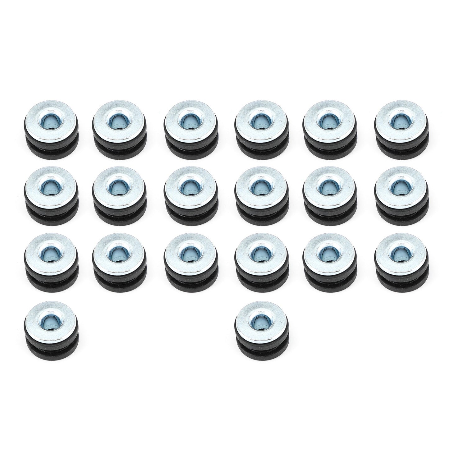 Assortiment de 20 œillets en caoutchouc pour moto, compatibles avec les carénages Suzuki universels