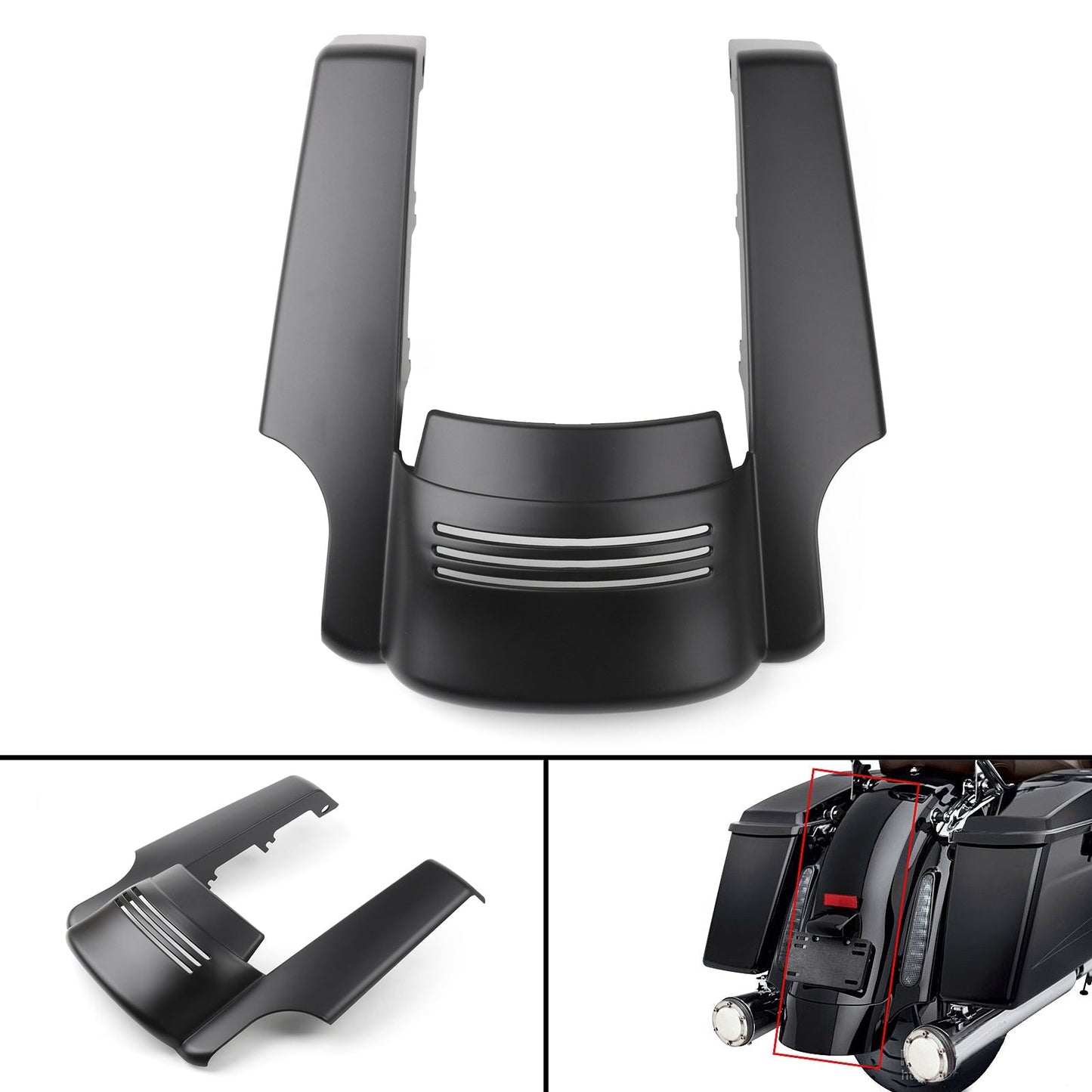 Extension de garde-boue arrière allongée pour Harley Touring 2014-2018