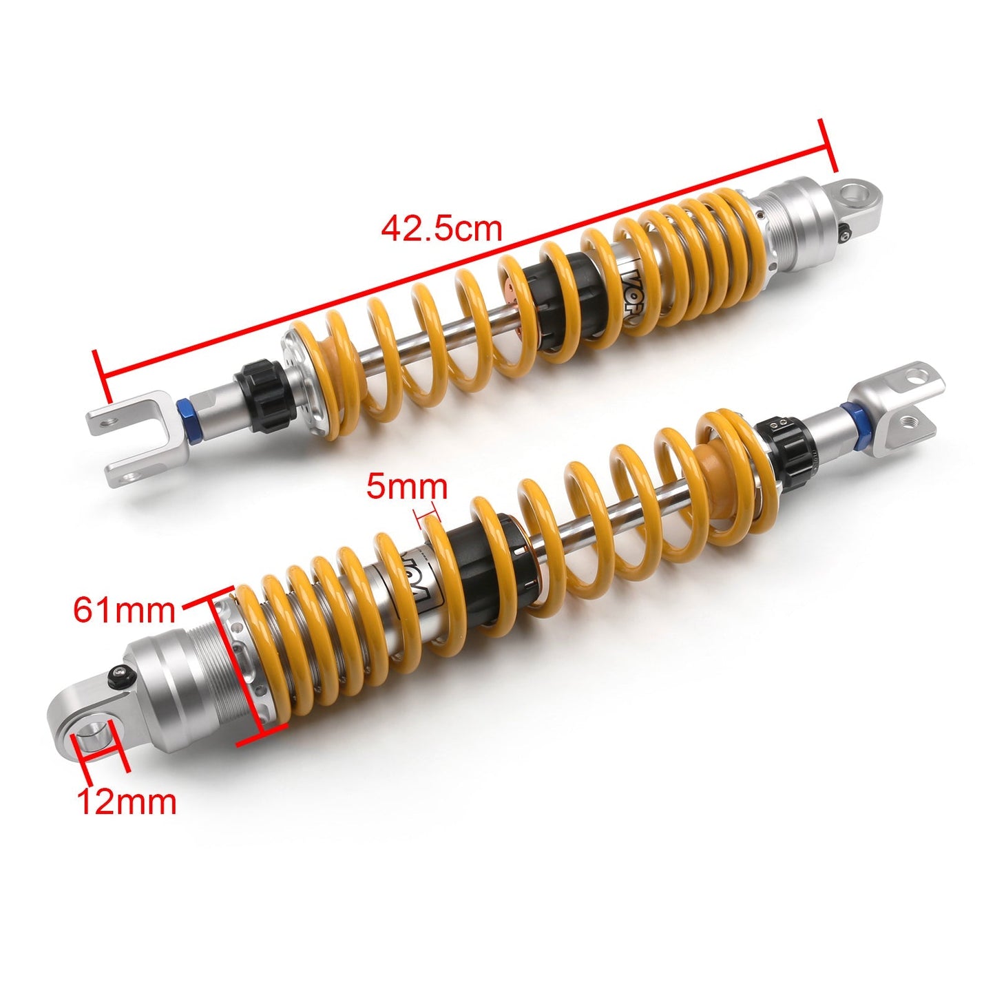 Amortisseurs pneumatiques arrière Honda 425 mm, suspension adaptée à la Honda Silver Wing 600