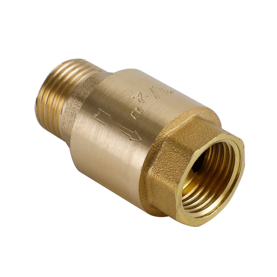 Brass Check Valve G1/2" G3/4" G1" M To F Thread Non-Return Backflow Prevention, G3/4"