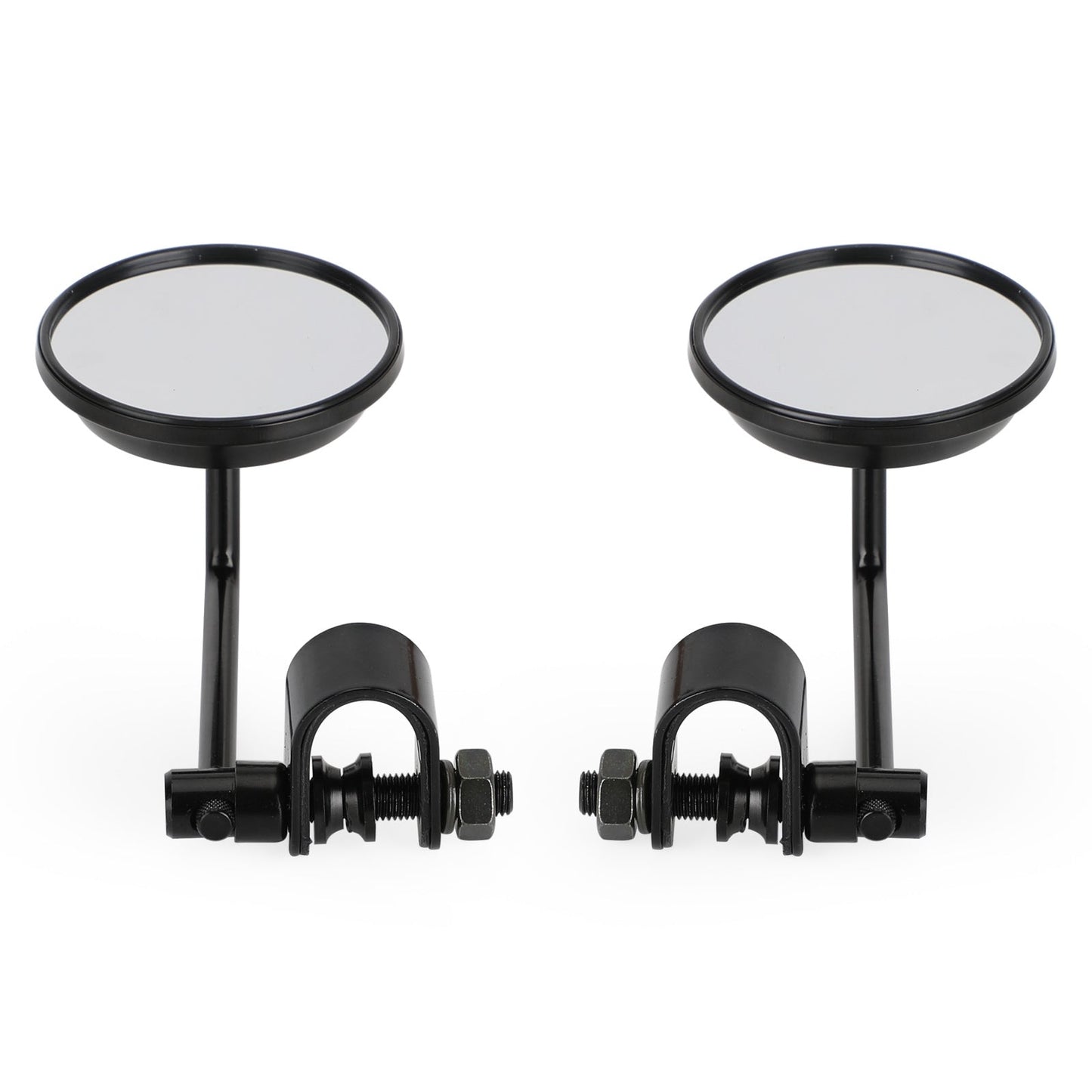 Paire de rétroviseurs ronds à pince de style ancien pour Cafe Racer, Chopper, Bobber, 3 pouces