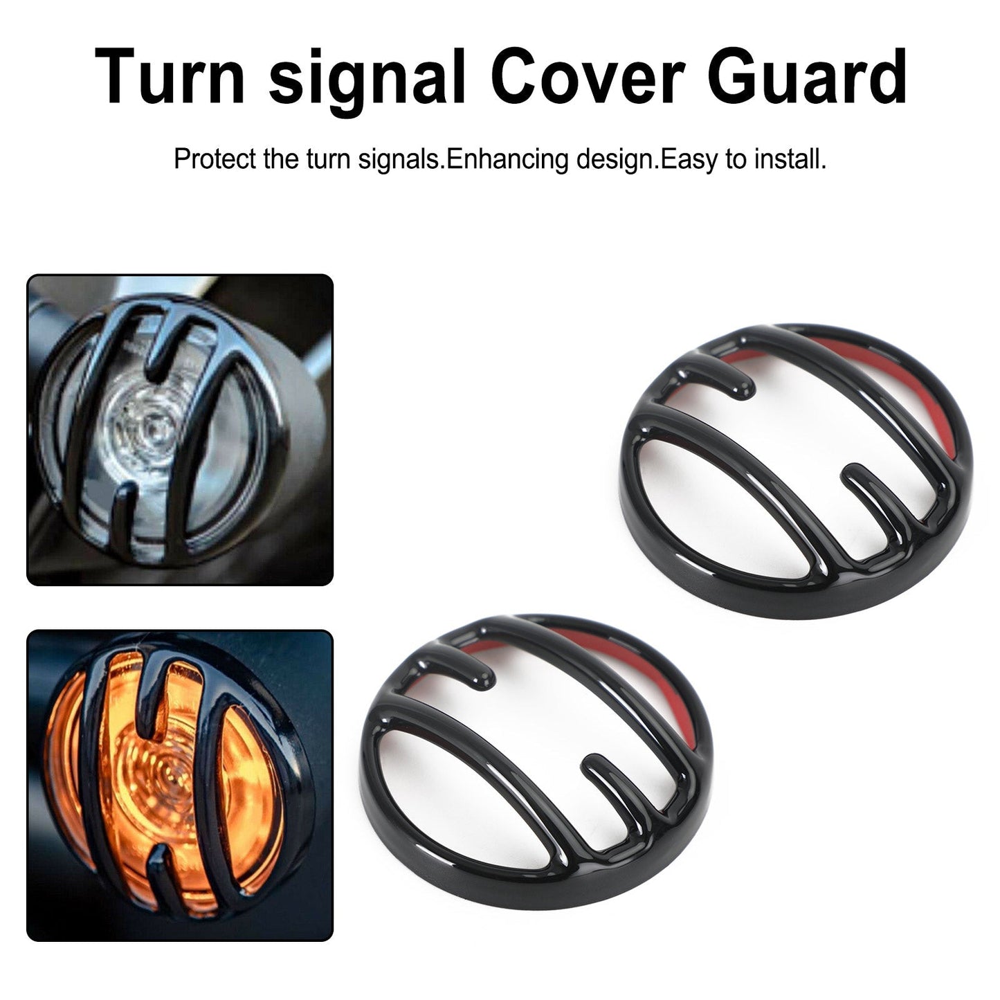 INDICATOR SIGNAL LIGHT COVER GUARD ABS FOR HONDA REBEL CMX 300 500 2017-2021 Assosary