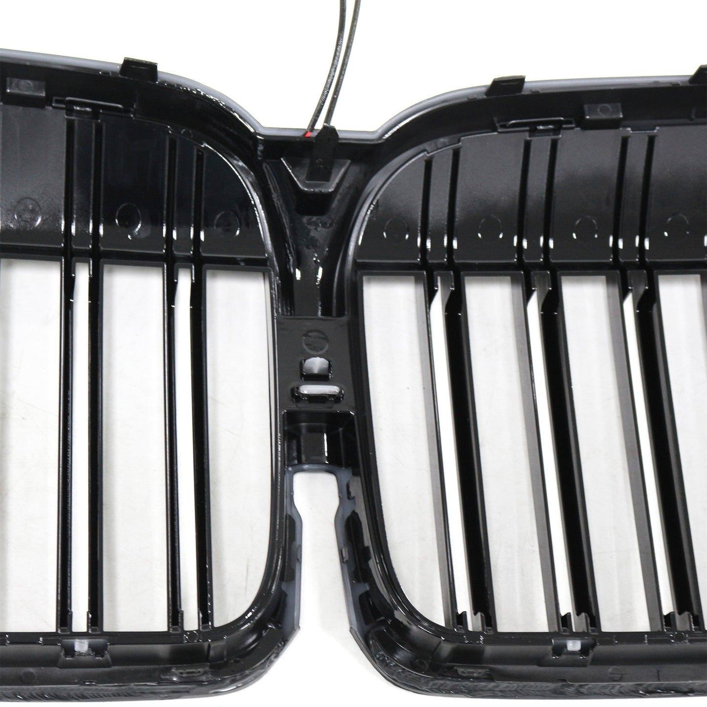 Double Slat Gloss Black Front Grill Grille Fit BMW 7 Series G11 G12 2019-2022