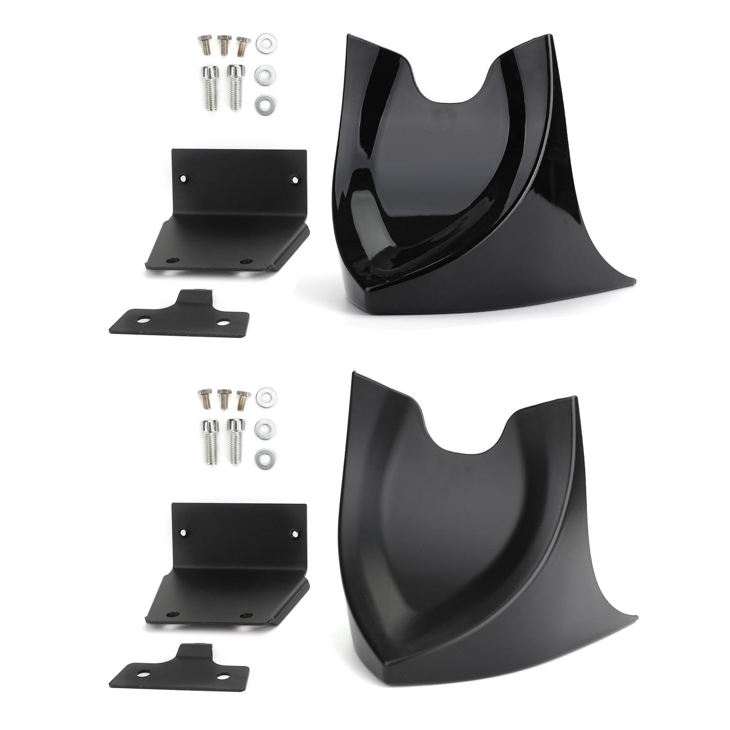 04-19 Sportster XL883 XL1200 48 72 Becquet de menton avant Carénage de barrage d'air MBlack
