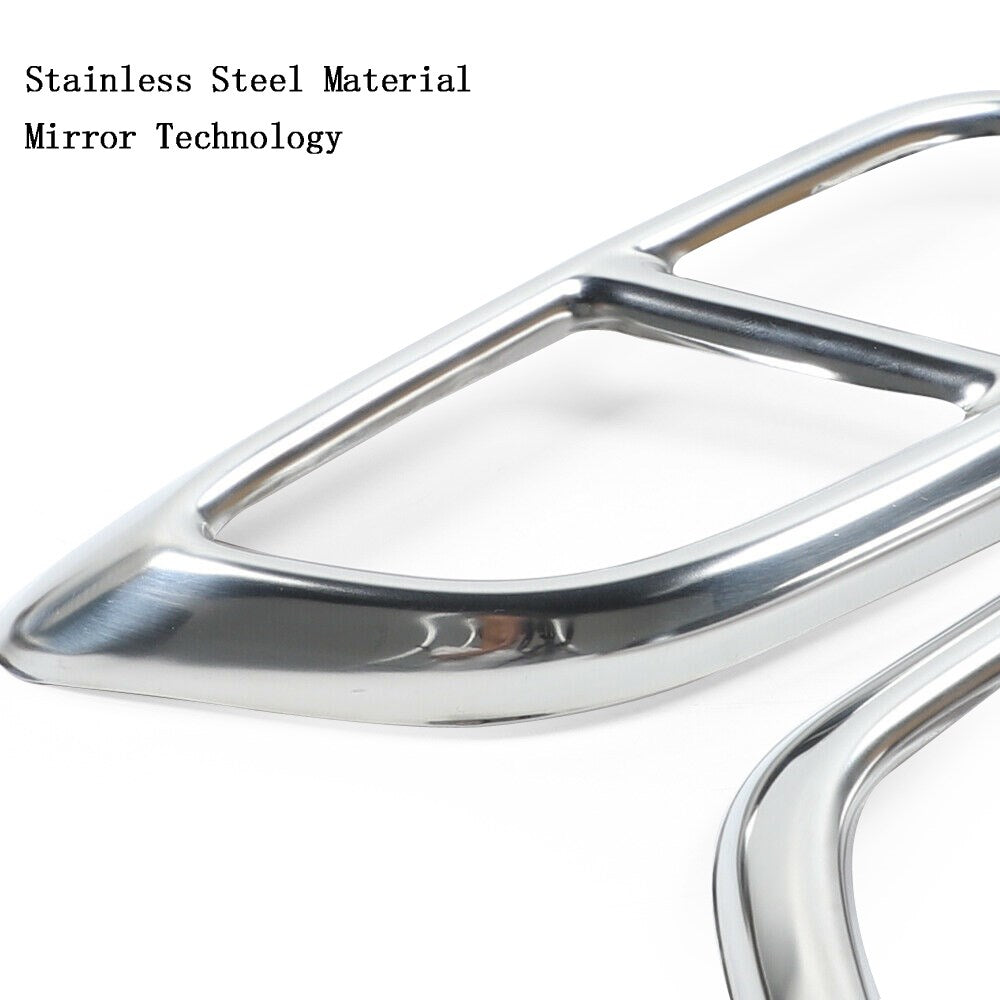 Charger 2015+ 2PCS Stainless Rear Exhaust Tail Muffler Decor Cover Trim