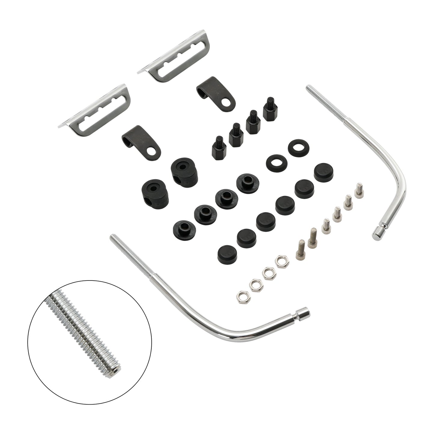 Support de montage de pare-brise universel pour phare de moto rétro Cafe Racer