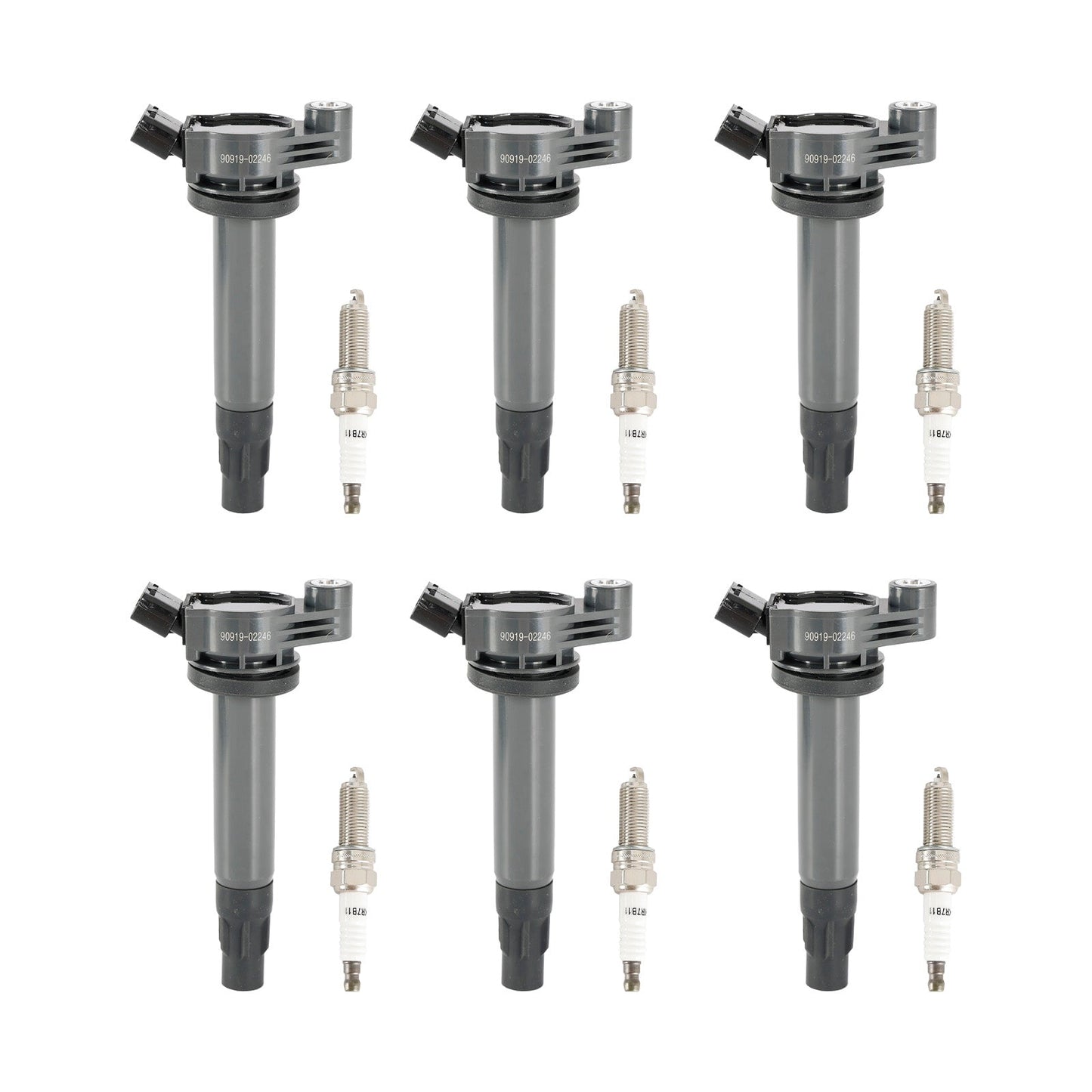 Bobine d'allumage et bougie d'allumage UF508 pour Toyota Solara 3,3 L V6 6 cylindres (2004-2008)