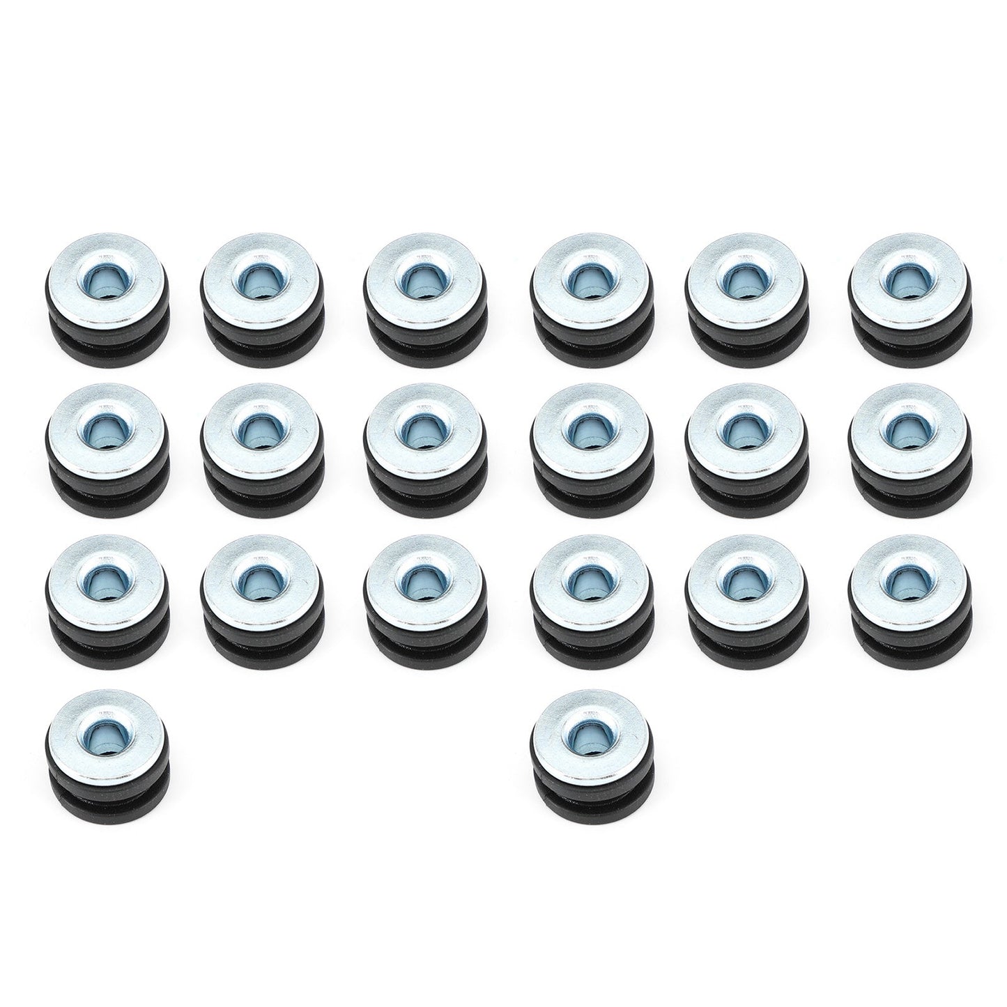 Assortiment de 20 œillets en caoutchouc pour moto, compatibles avec les carénages Suzuki universels