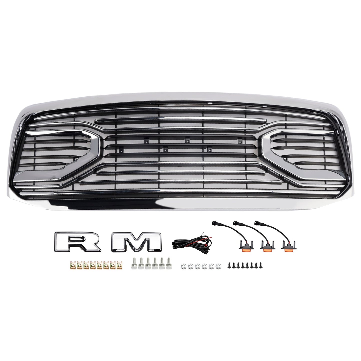 Dodge RAM 1500 2006-08 RAM1500 Chrome Front Bumper Grill Grille