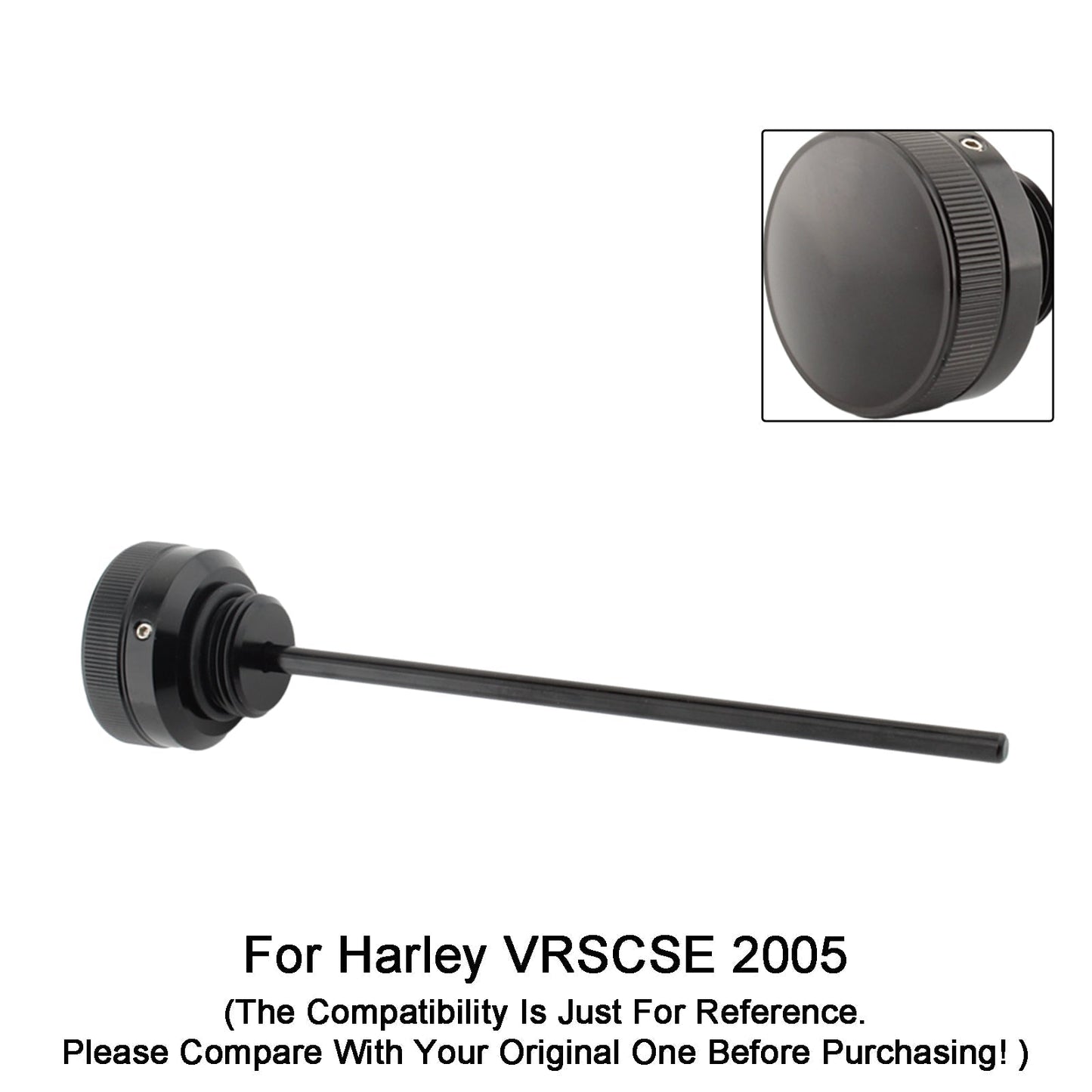 Bouchon de réservoir de jauge d'huile pour Harley VRsca Vrscb Vrscd Vrscse Vrscaw