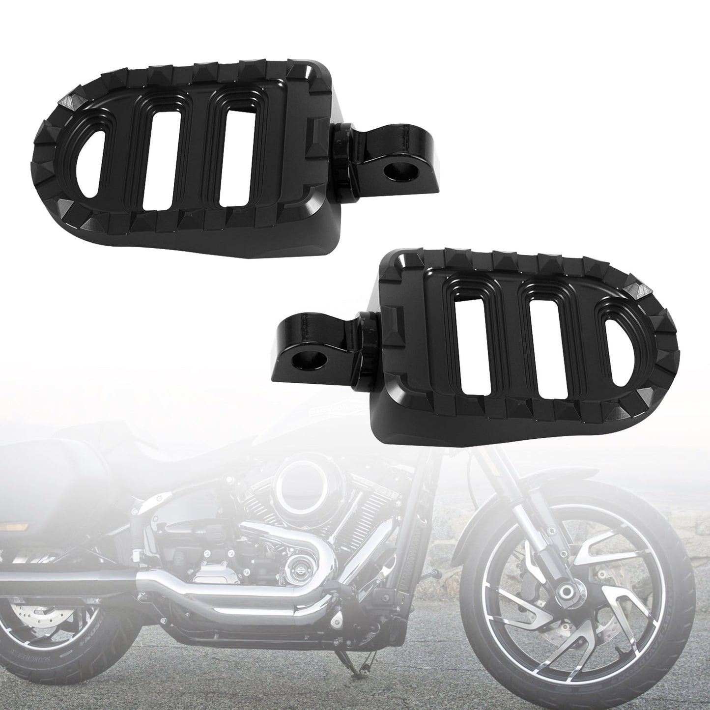 Repose-pieds avant pour Dyna Sportster 883 Electra Glide Road Glide