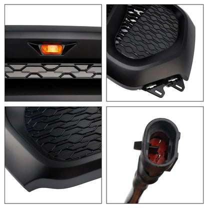 Dodge Ram 1500 2019-2024 Black Front Honeycomb Upper Hood Grille Gril