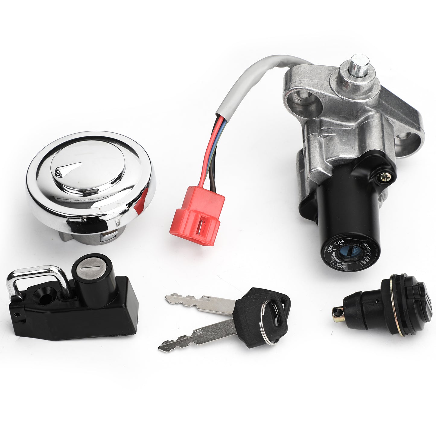 Yamaha V-Star 650 & 1100 1998-2017 Ignition Switch Tank Cap Helmet Lock Set