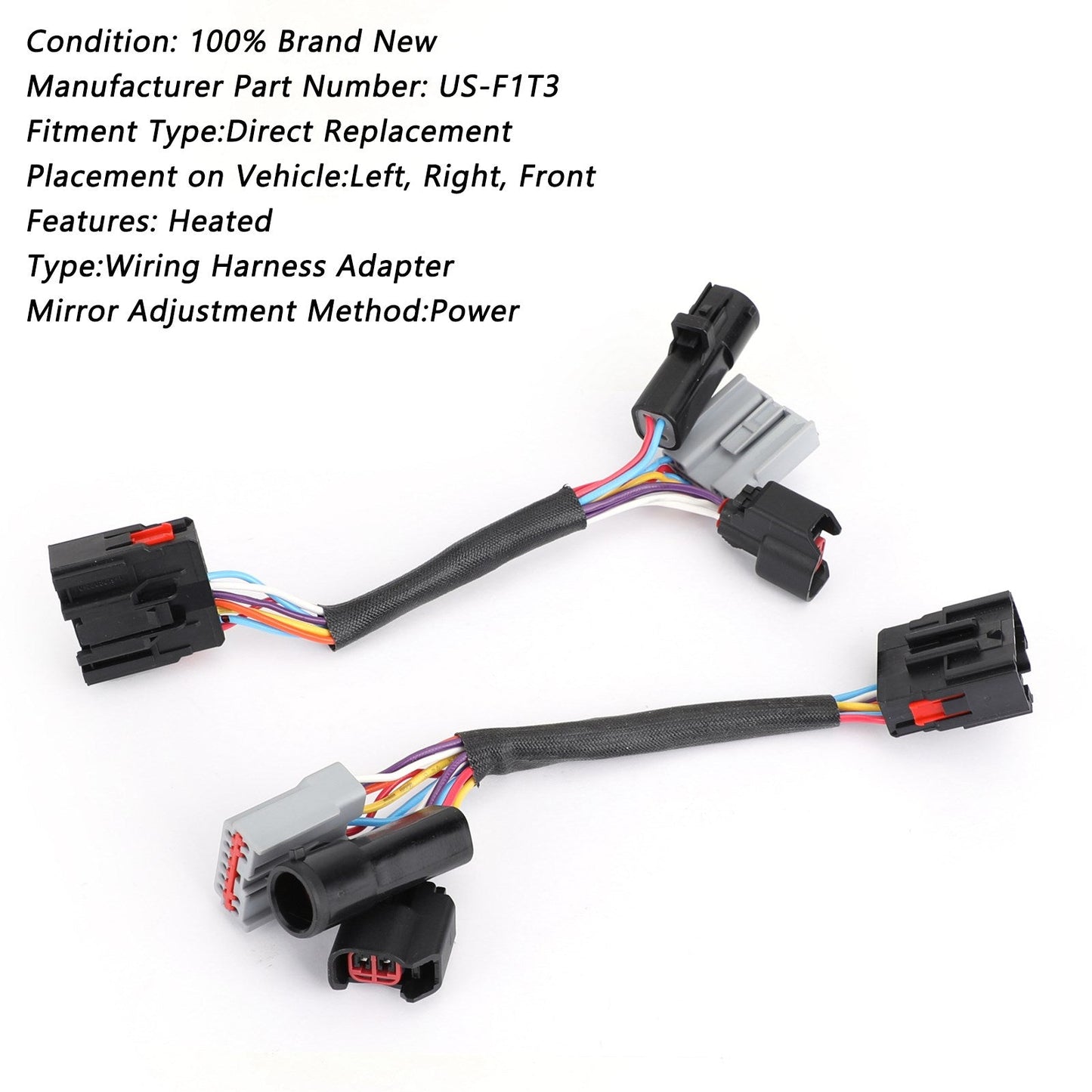 Adaptador de arnés de cableado para espejos de remolque Ford F250-F550 2X (modelos 99-07)