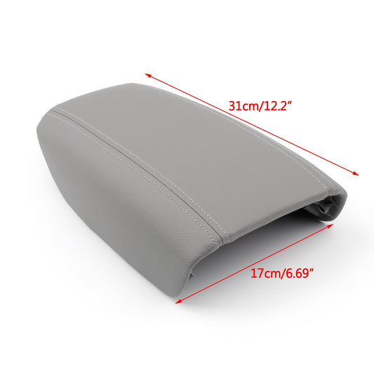 1999-2006 Volvo S80 Armrest Cover Leather Synthetic Center Console Lid Gray