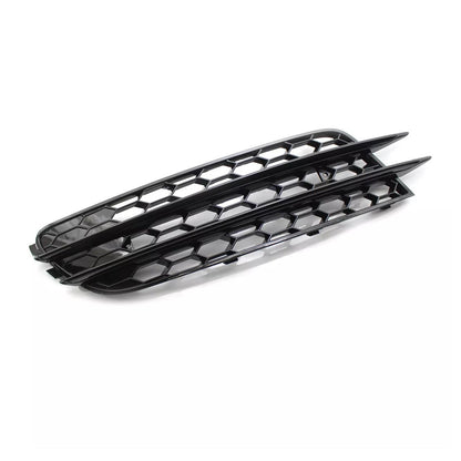 Front Bumper Honeycomb Fog Grille Cover For Audi A4 C7 2012-2015 Black