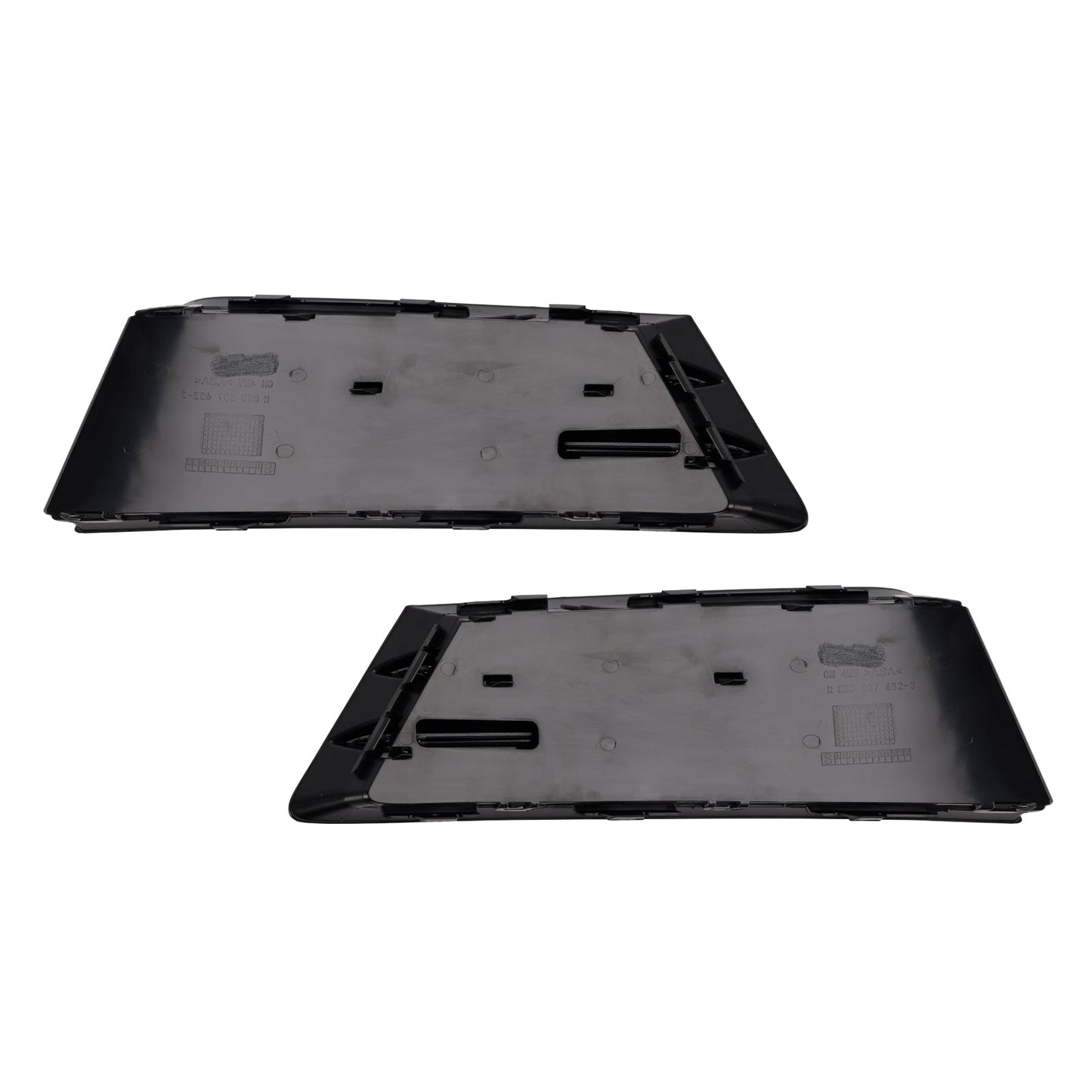 2016-2018 2PCS Front Fog Light Grille Lower Bumper Grill Fit AUDI A4 B9