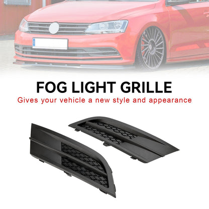 VW Jetta 2015-2018 Pair Fog Lamp Cover Grille Grill 5C6853665H9B9 5C6853666G9B9 VW1038135 Generic