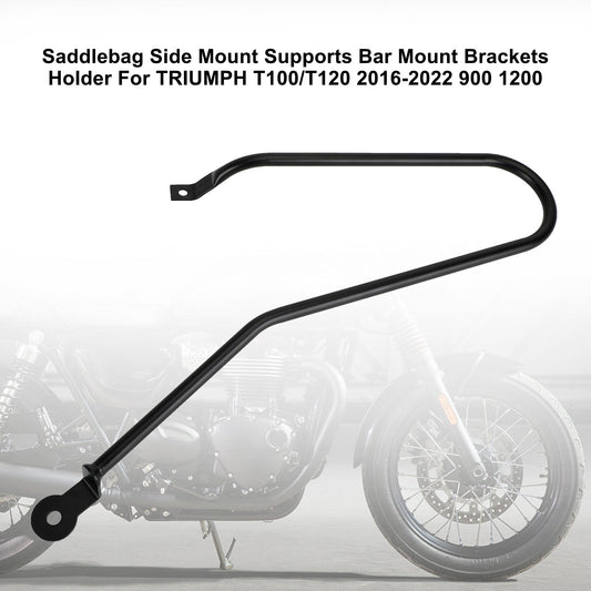 Side Saddle Bag Mounting Bracket Black Fit for Triumph T100/T120 16-22 900 RIght
