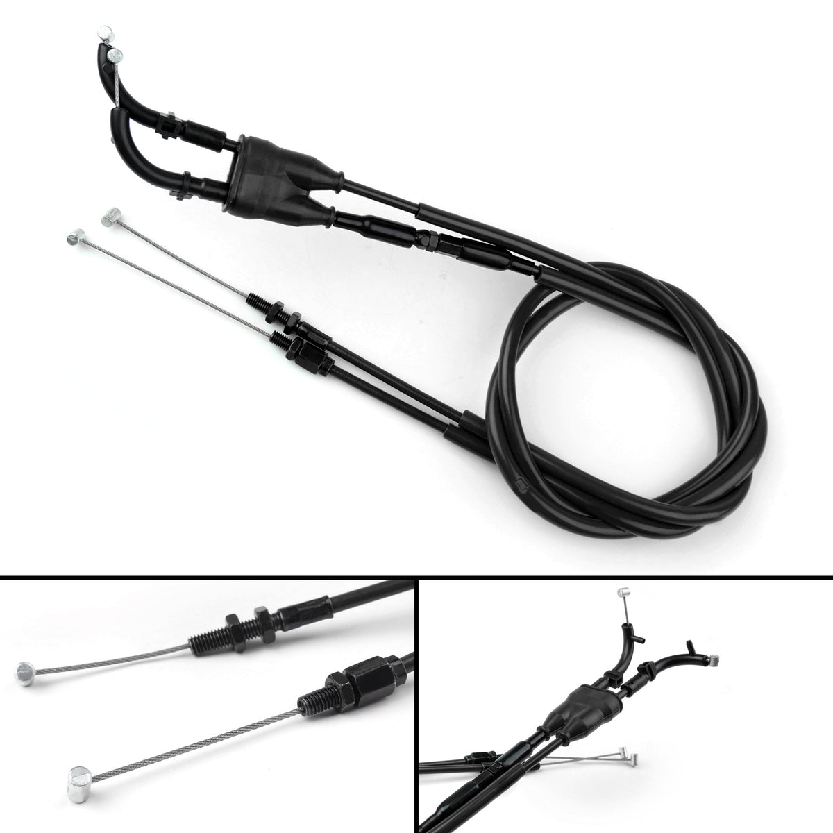 2014-2021 Yamaha MT-07 MT07 BLACK Throttle Cable Push/Pull Wire Line Gas