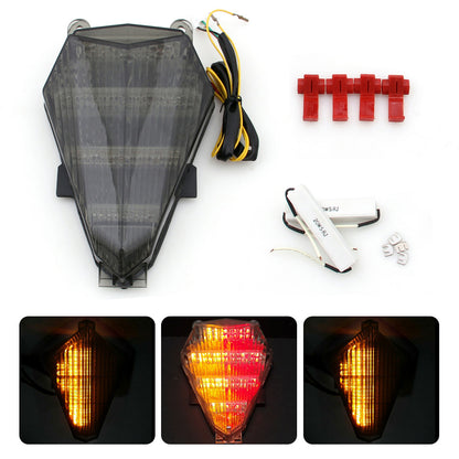 2006-2016 YZF 600 R6 Yamaha Integrated Led Taillight Turn Signals Smoke