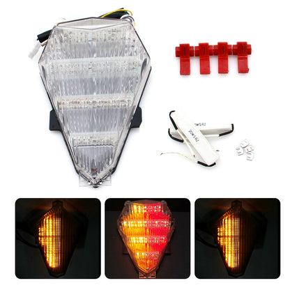 2006-2016 Yamaha YZF 600 R6 Clear Integrated LED TailLight Turn Signals