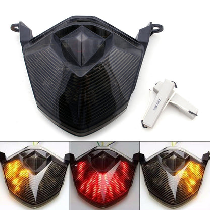Z750 Z1000 ZX6R ZX10R Kawasaki Integrated Led Taillight Turn Signals Smoke