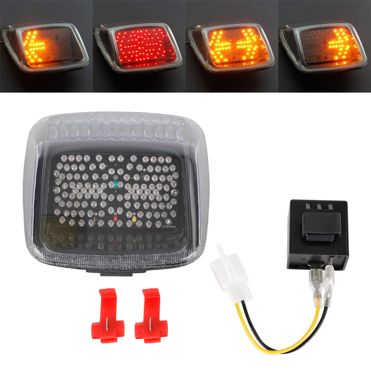 2002-2011 V-ROD Night Rod Street Rod Taillight + Turn Signals Clear