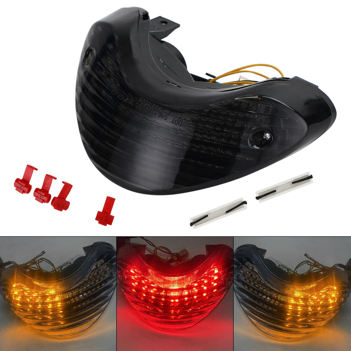 1999-2003 SV650 TL1000R Suzuki Led Taillight Integrated Turn Signals Smoke