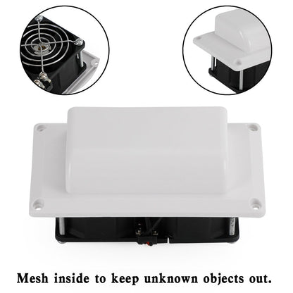 RV Boat Caravan 12V Side Air Cooling Blower Fan Vent Exhaust Ventilation