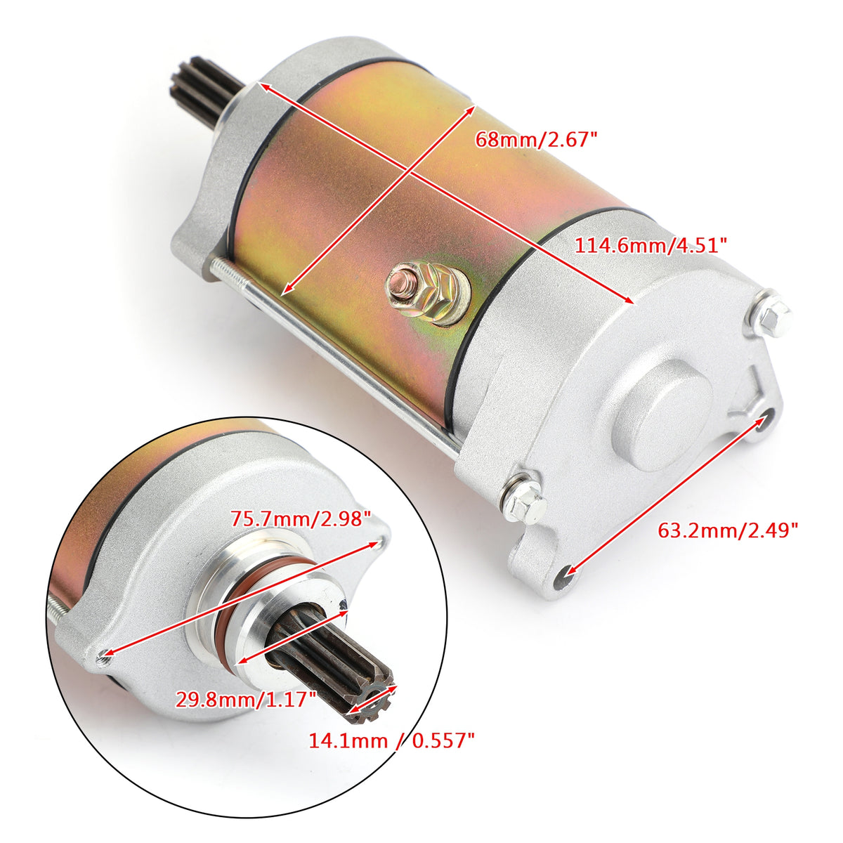 2016-2023 CF-Moto CForce 400 500 UForce 600 Touring ZForce 500 Starter Motor