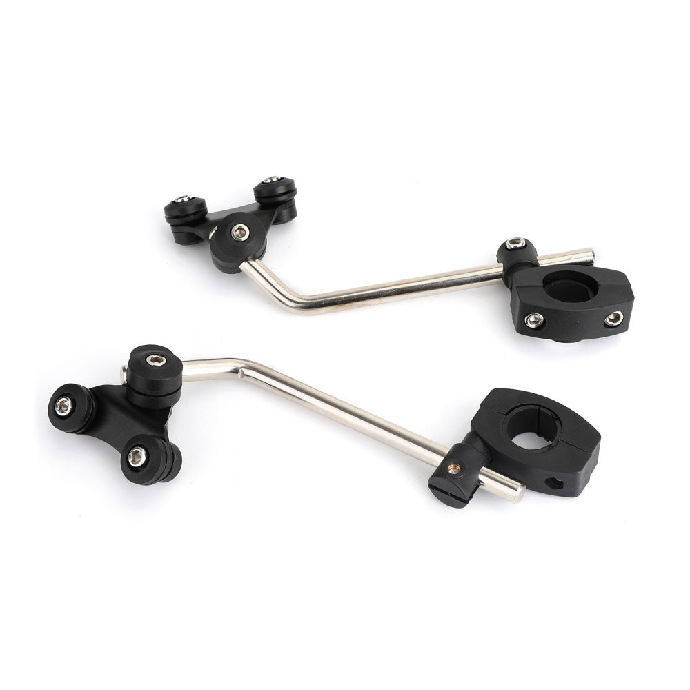 Support de pare-brise universel 7/8" 22 mm, pince de montage standard pour guidon de pare-brise