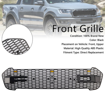2019-2023 Raptor Style Front Bumper Grille Grill Fit Ford Ranger T8 W/LED