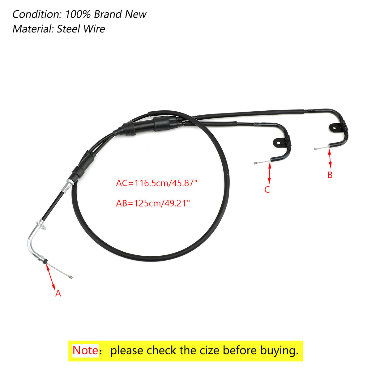 Arctic Cat 2004 2005 2006 650 V-2 V-Twin ONLY 0487-033 ATV Choke Cable