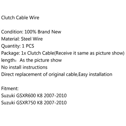 2007-2010 GSXR600 GSXR750 K8 Suzuki 54011-0080 Wire Steel Clutch Cable