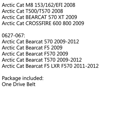 2007-2011 Arctic Cat M F Crossfire 5 6 8 F6 F8 M6 M8 Drive Belt 0627-046