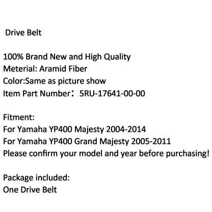 2004-2014 Yamaha YP400 Majesty YP400 Grand Majesty Premium Drive Belt