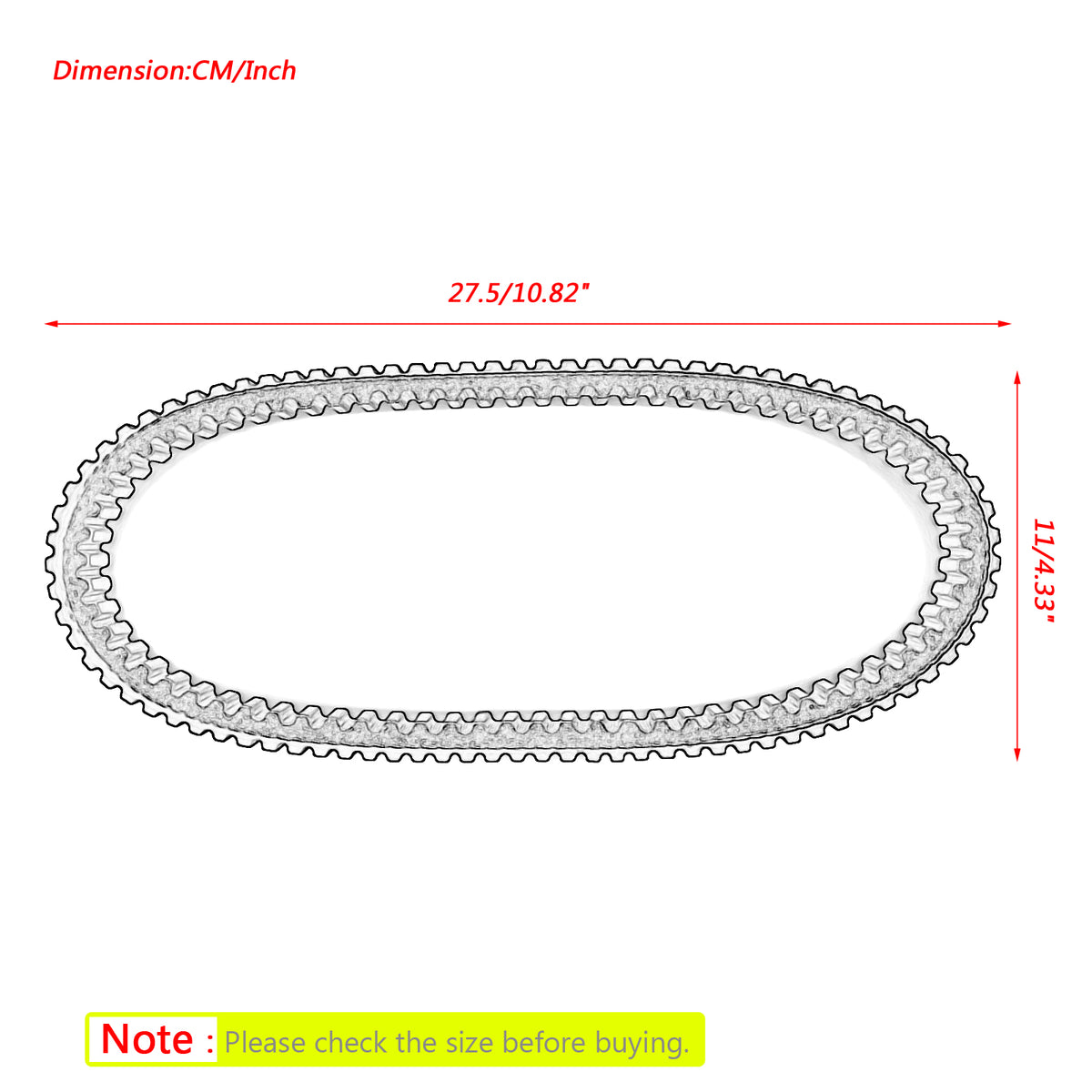 2002-2009 Metropolitan CHF50 P A S PA PS Honda 23100-GET-003 Drive Belt