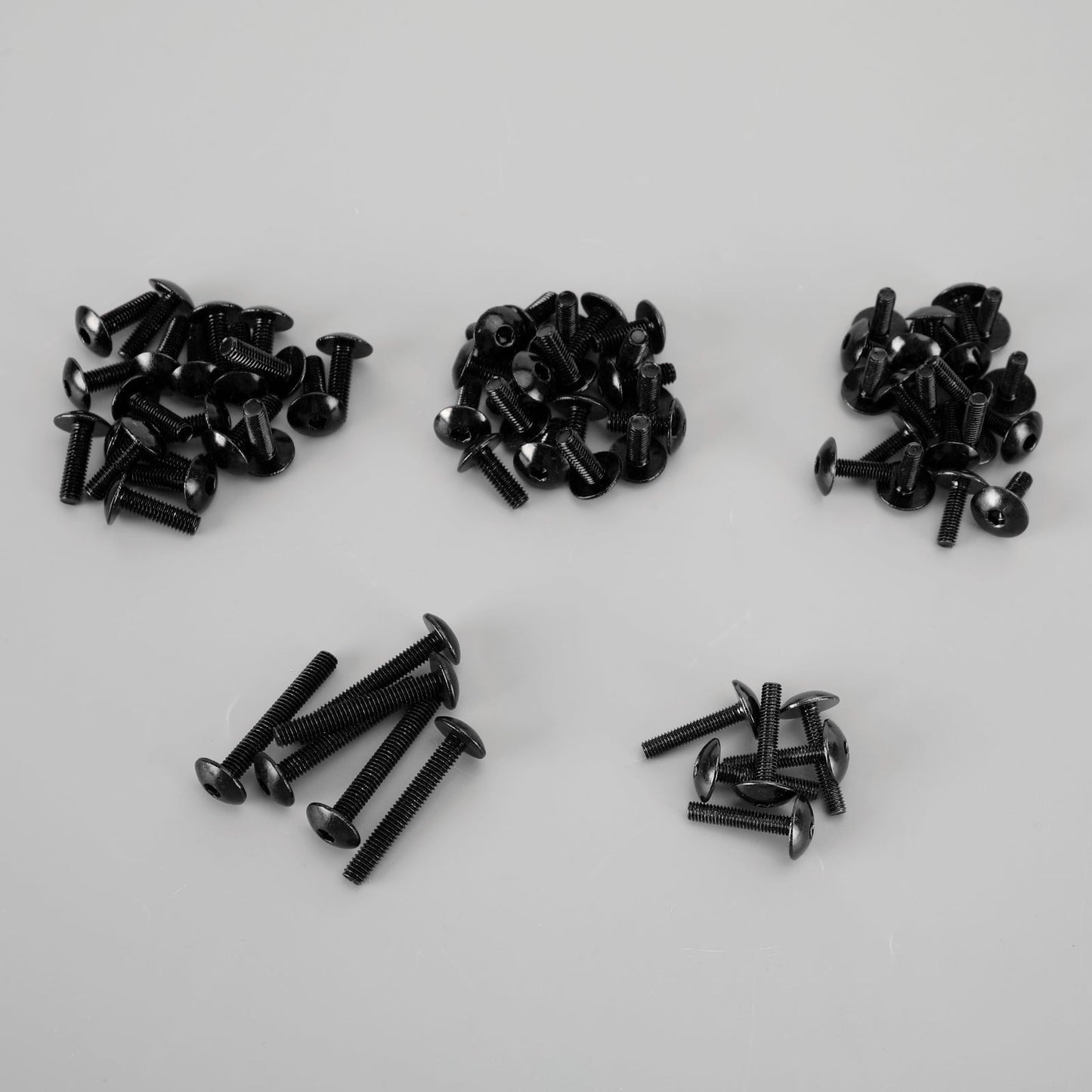 Kit de 232 piezas de repuesto de fijación de aluminio, tornillos, tuercas y arandelas para motocicleta.