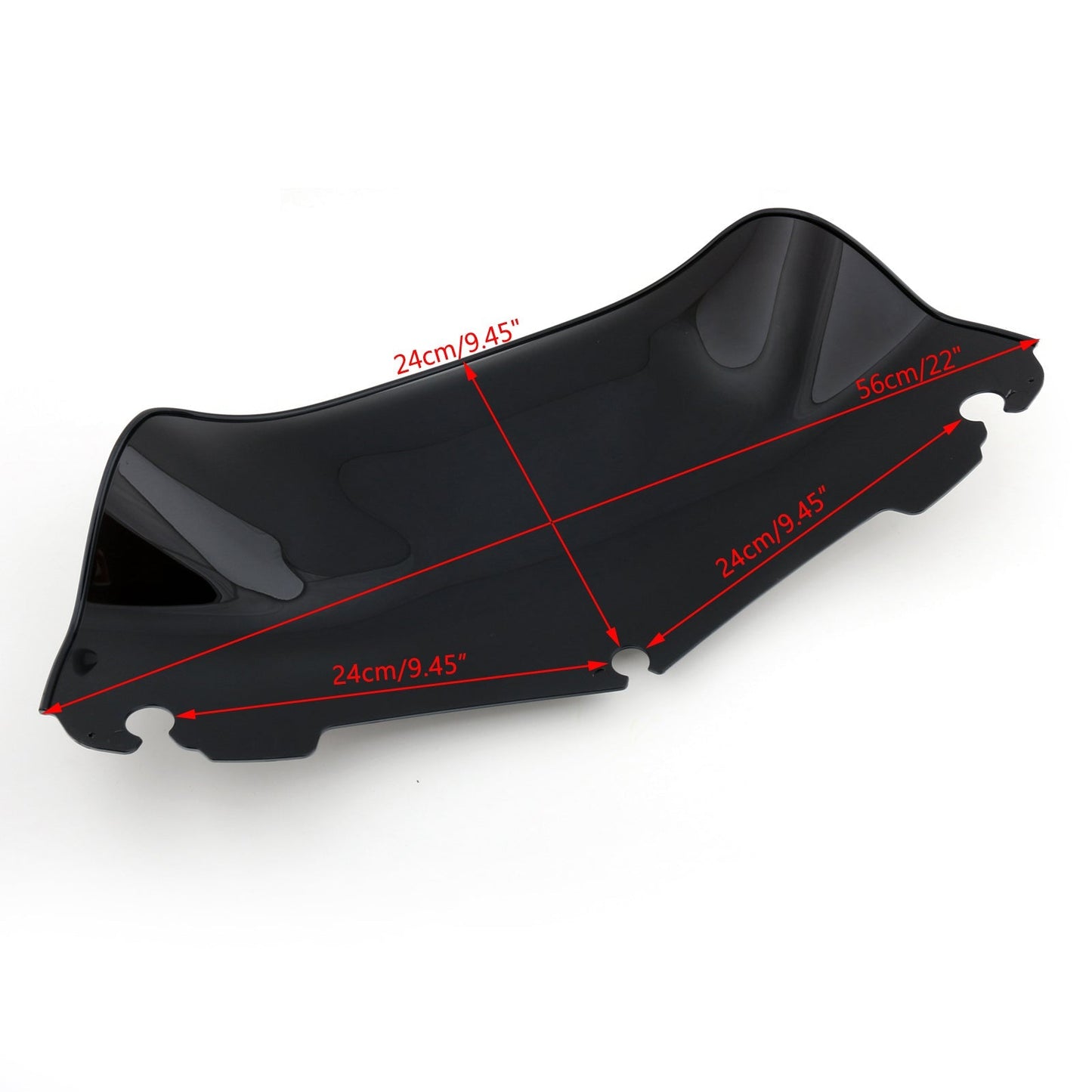 Pare-brise ABS 9" pour Touring Electra Street Tri Glide FLHT FLHTC 2014-2016 Iridium