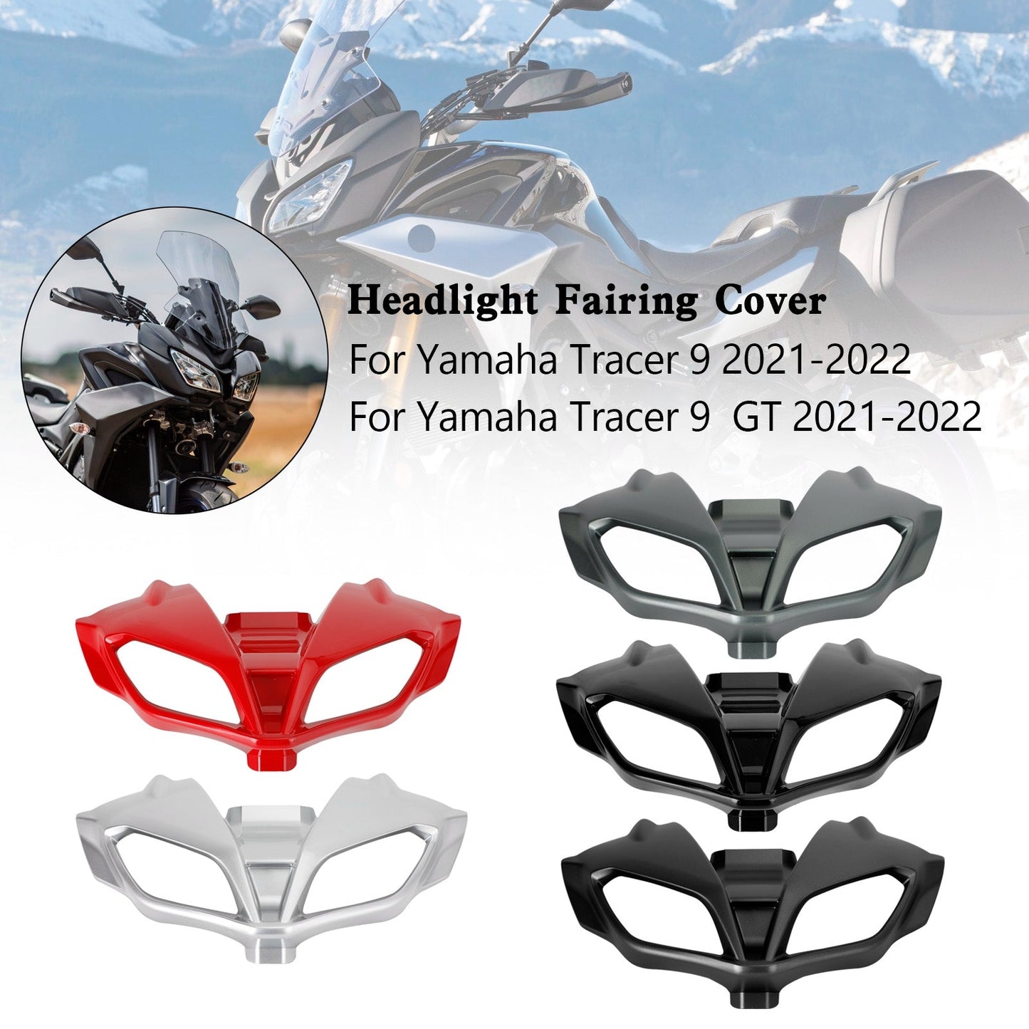 Headlight Fairing Stay Beak Nose Cone For For Yamaha Tracer 9 GT 2021-2022