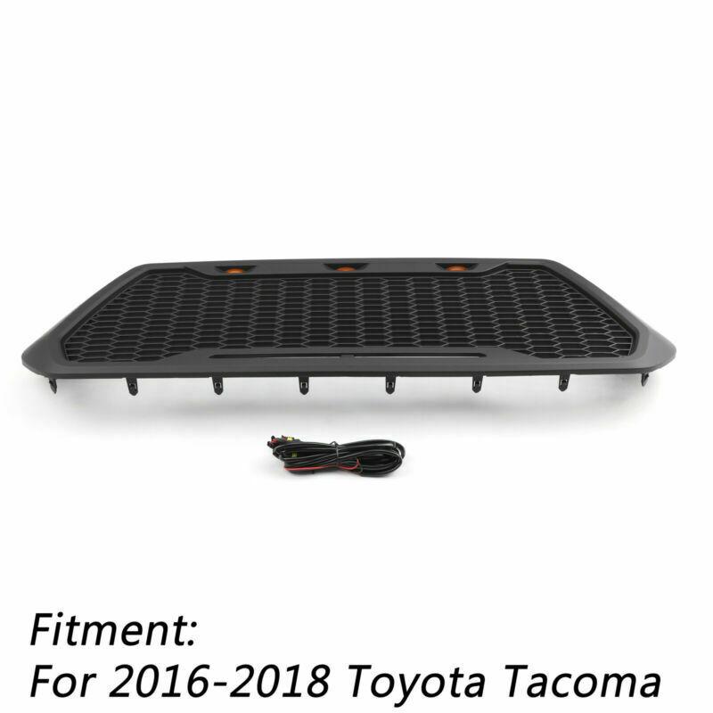 Toyota 2016-2023 Tacoma Raptor Style ABS Mesh Grille With 3 Amber LED Lights