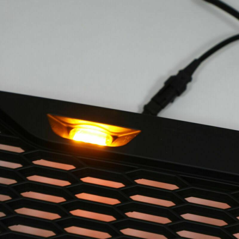Toyota 2016-2023 Tacoma Raptor Style ABS Mesh Grille With 3 Amber LED Lights