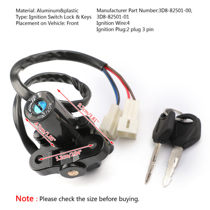XVS950 V-Star XVS1300A XVS1300BG Yamaha Ignition Switch Lock Keys