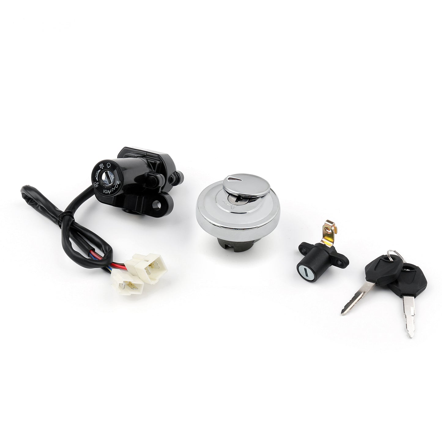 Yamaha XVS950 V-Star Ignition Switch Seat Gas Cap Cover Lock Key Set
