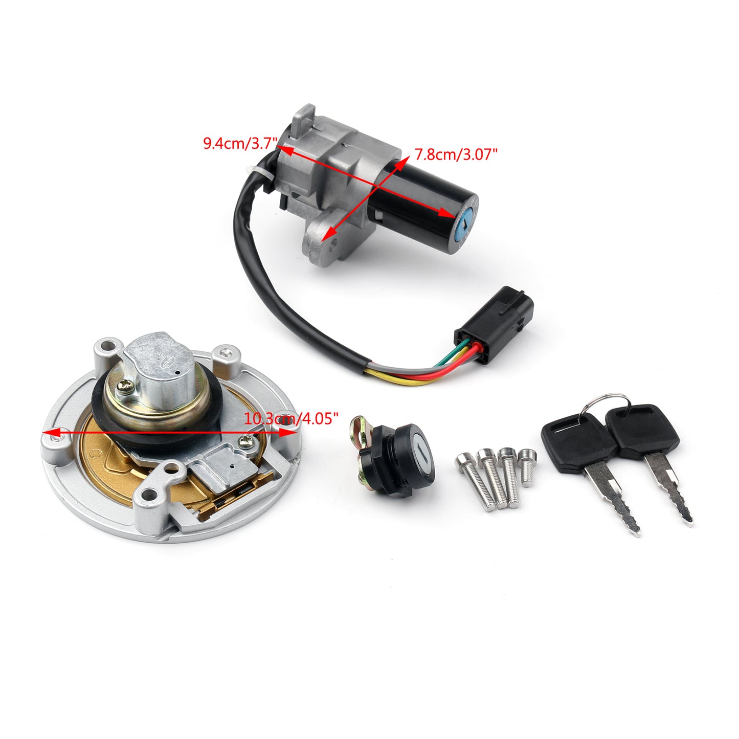 Ducati 848 1098 1198 Monster1200 Ignition Switch Lock & Fuel Gas Cap Key Set