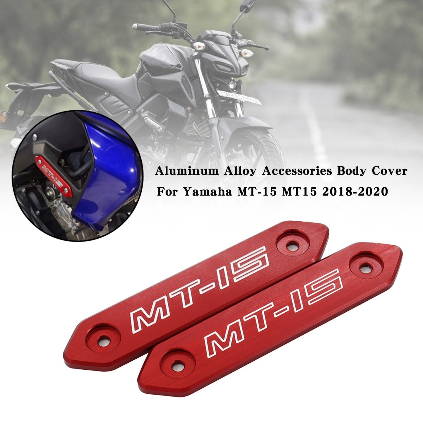 Cubierta de carrocería de aleación de aluminio para Yamaha MT 15 MT-15 MT15 2018-2020