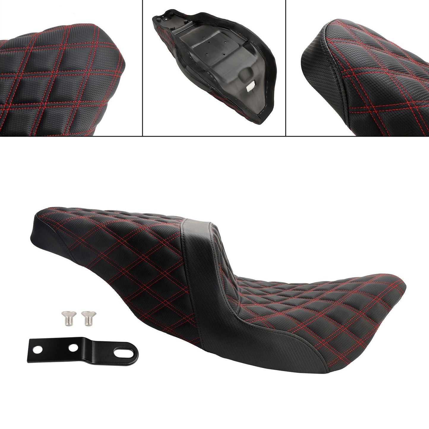 Complete Cushion Rider Passenger Seat Red Fits For Fl Touring Models 2008-2023