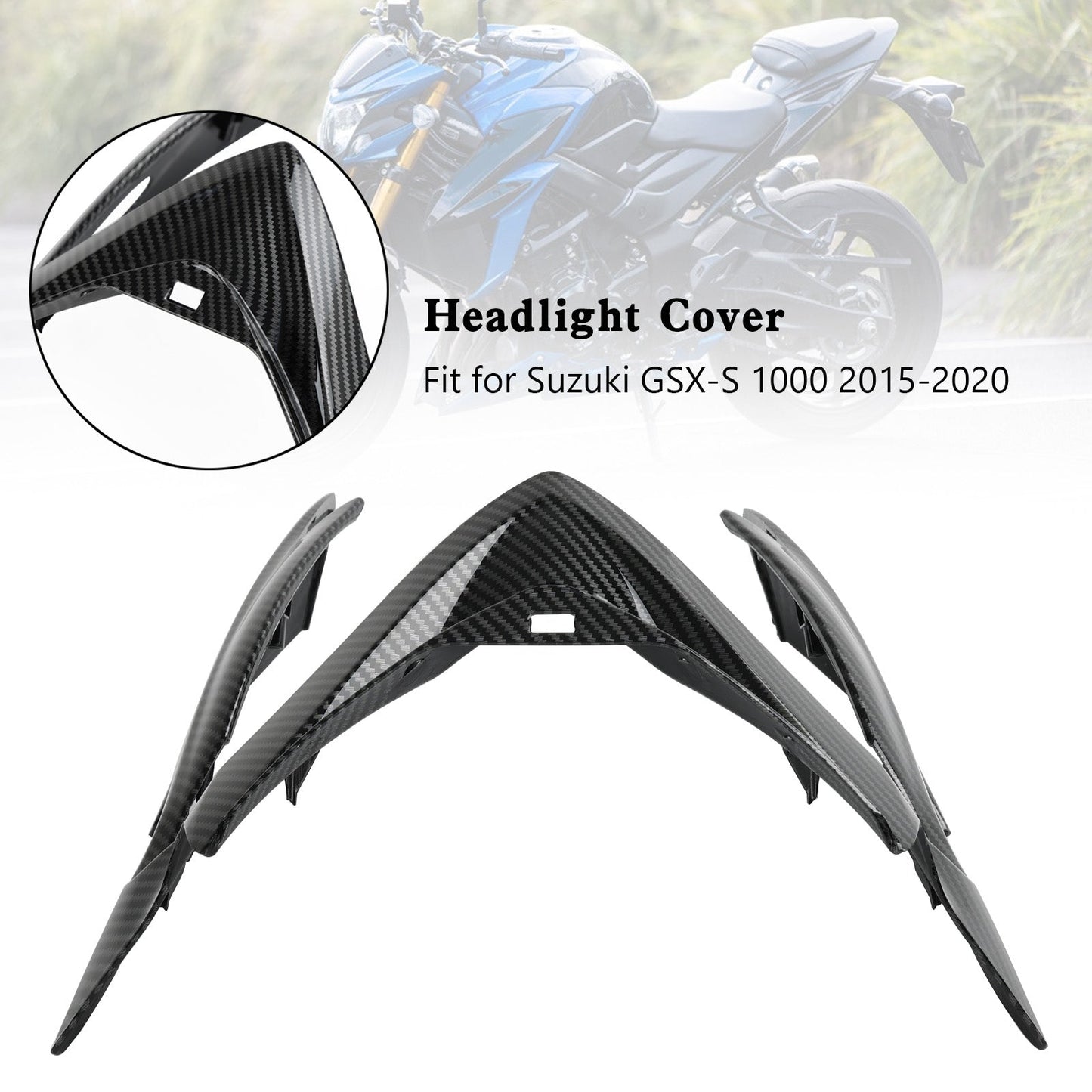 Front Nose Headlight Cover Fairing For For Suzuki GSX-S 1000 2015-2020