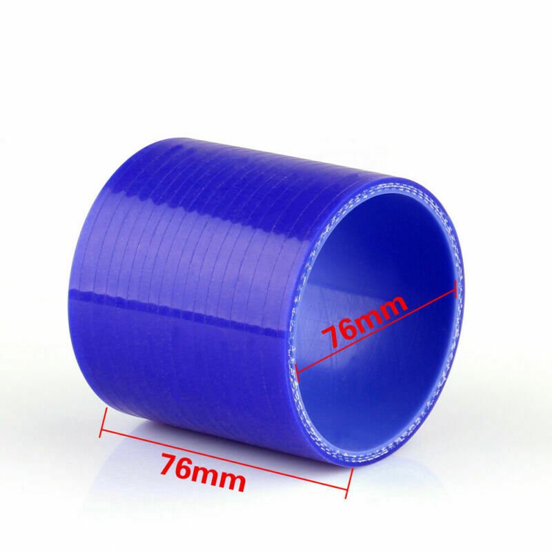 Coupleur de tuyau en silicone droit 0 degré 76 mm 76 mm pour refroidisseur intermédiaire Turbo